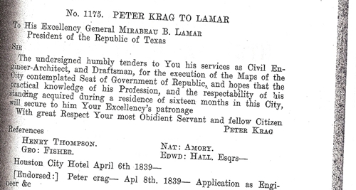 Krag Application to Lamar
